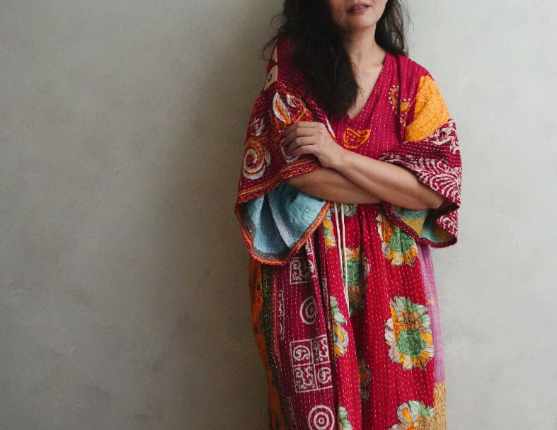 Kantha Gauze 棉紗老甘達洋裝*B5 4