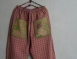 kantha 老甘達口袋褲*粉格子 