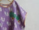 kantha Hindi 木印寬版上衣*薰衣紫