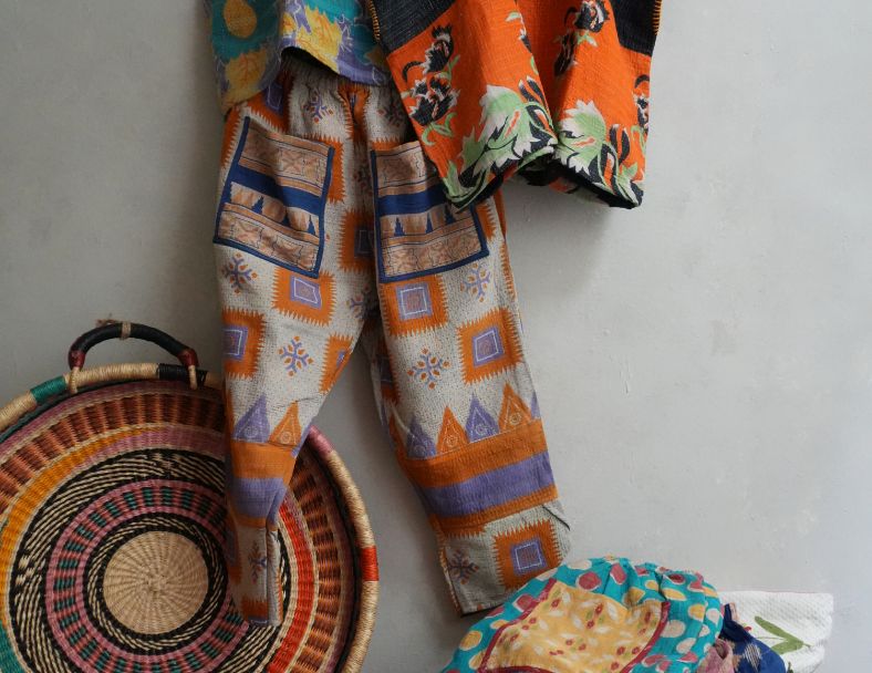 kantha 老甘達口袋褲*CUBE ORANGE 3