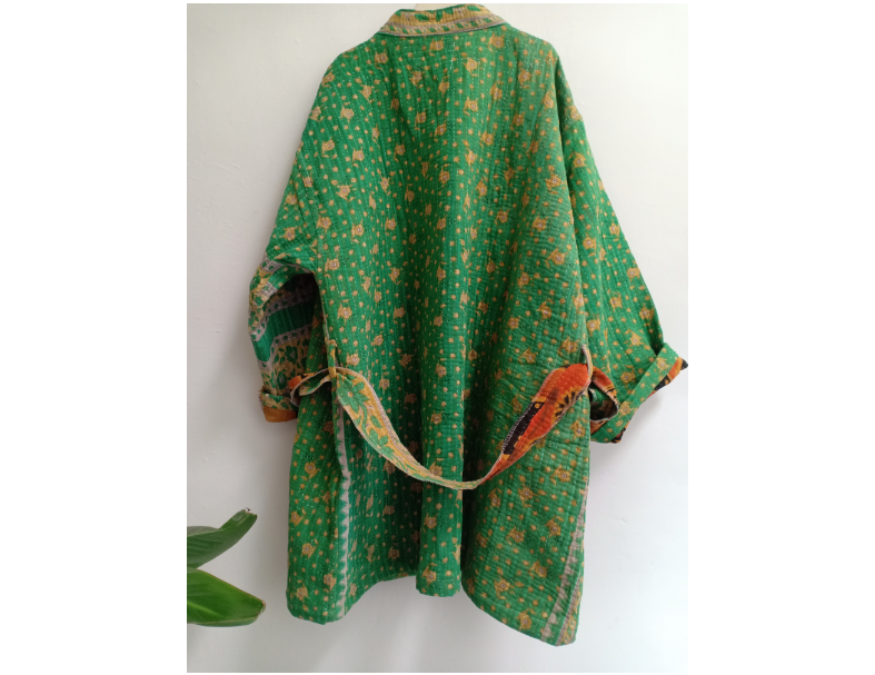 甘達KIMONO / 綠野小黃菊 *SOLD 6