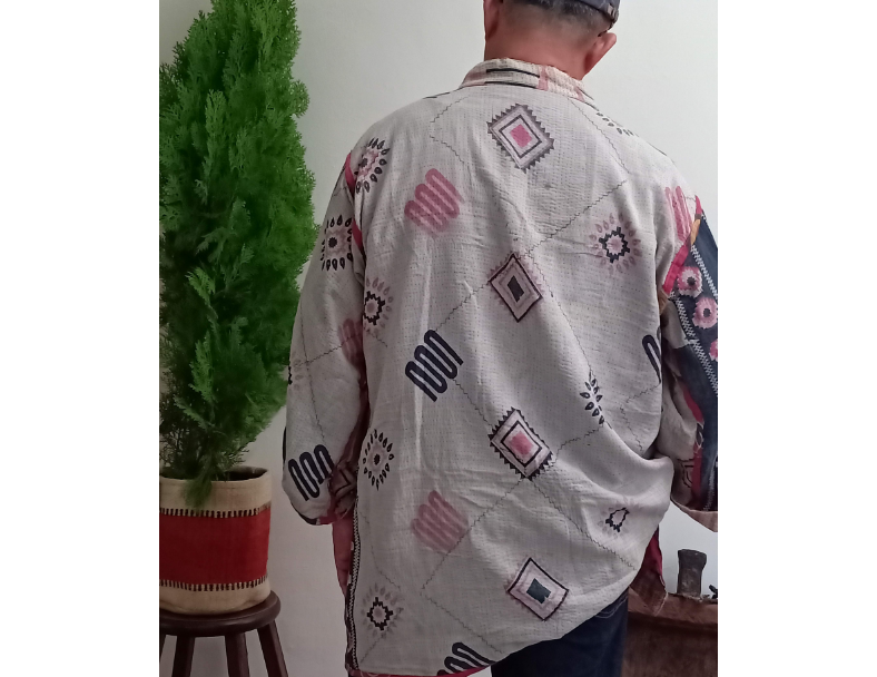 老甘達kantha外套 / 灰米自在 2