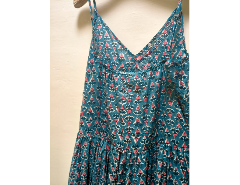 法式V領手織線小洋裝 / 藍丁香 5