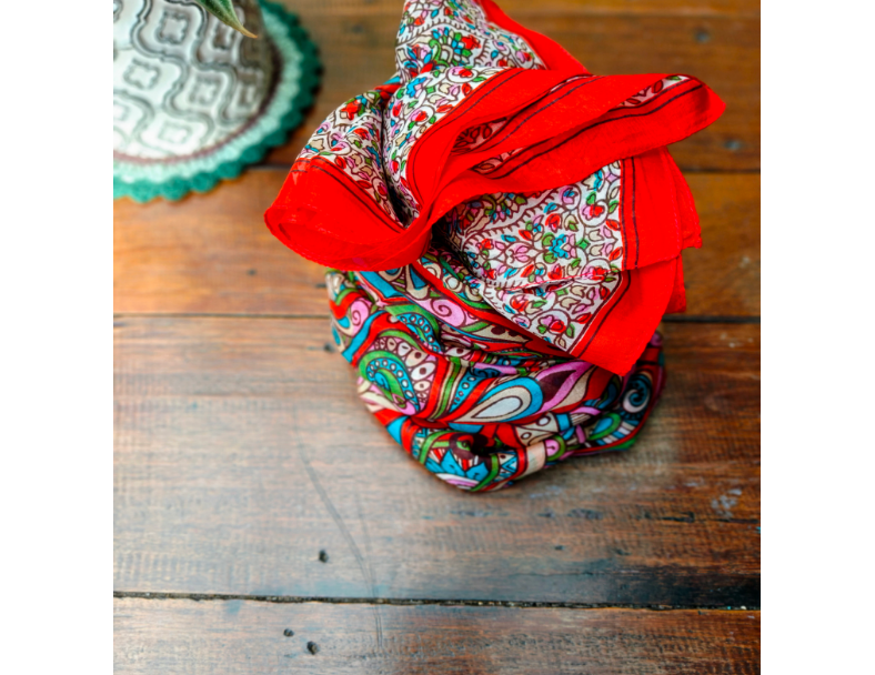 非洲髮包巾/ 紅1 1