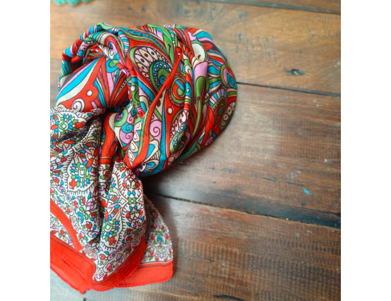 非洲髮包巾/ 紅1 3