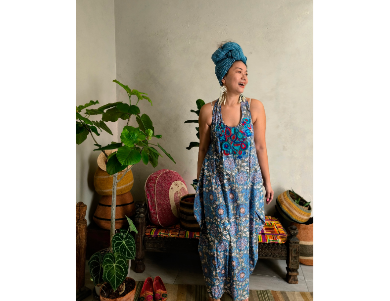 卡蜜拉袋子洋裝*藍 / BOHO SUMMER SALE 1
