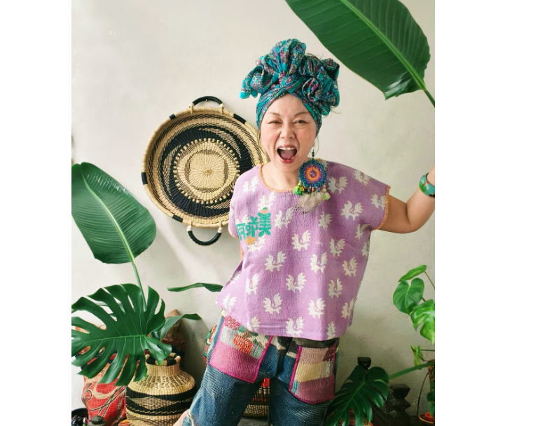 kantha Hindi 木印寬版上衣*薰衣紫 7