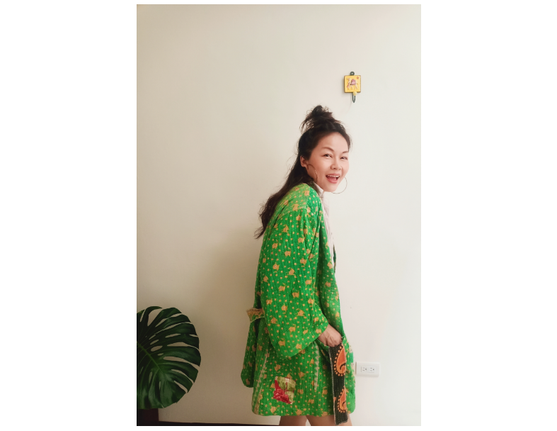甘達KIMONO / 綠野小黃菊 *SOLD 2