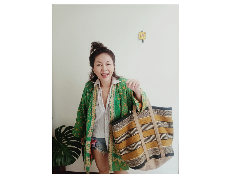 甘達KIMONO / 綠野小黃菊 *SOLD 3