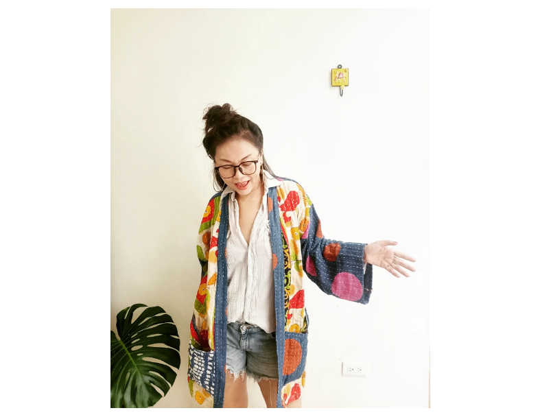 甘達 KIMONO / 寶藍圈圈 3