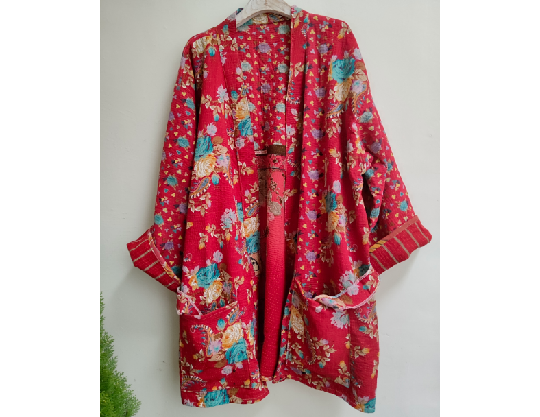 老甘達kantha外套/小紅花 4