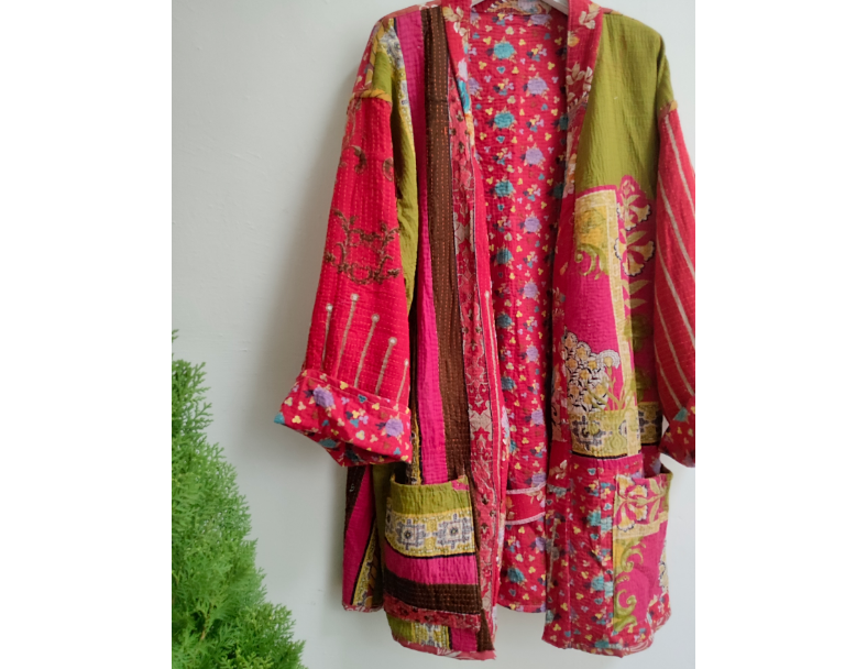 老甘達kantha外套/小紅花 5
