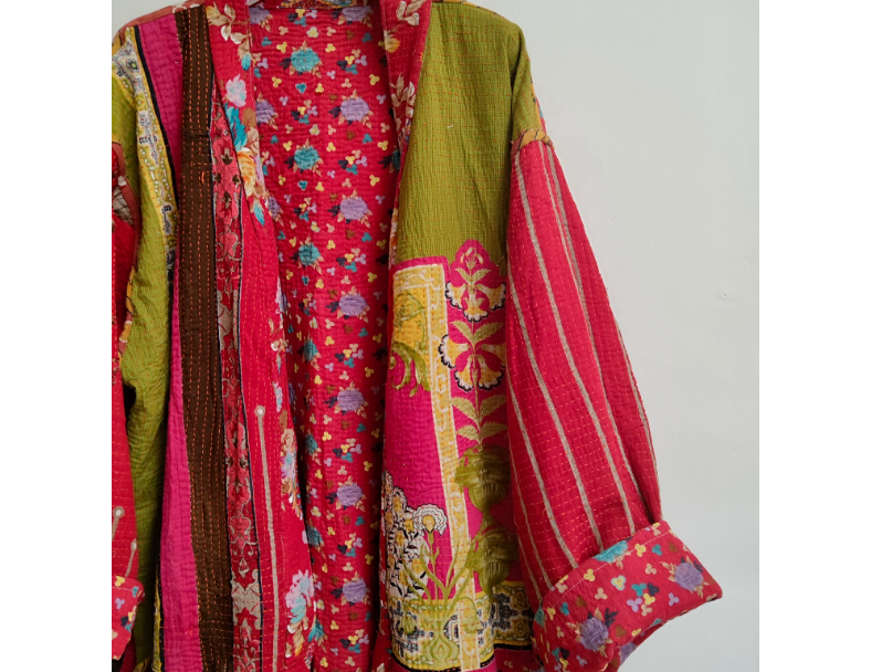 老甘達kantha外套/小紅花 7