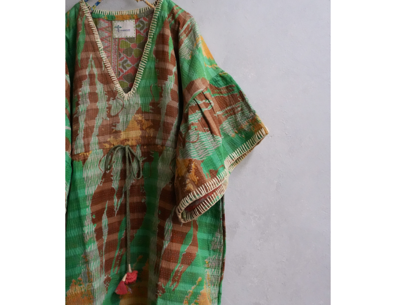 Kantha 老甘達玫瑰長洋*迷茶綠 2