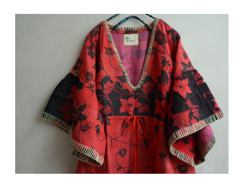 Kantha 老甘達洋裝*紅黑 2
