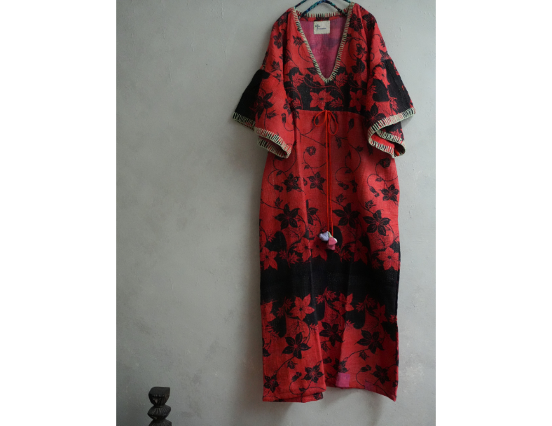 Kantha 老甘達洋裝*紅黑 3