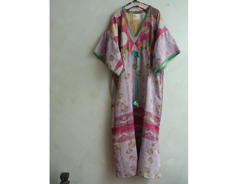 Kantha 老甘達洋裝*舊粉圈圈 1