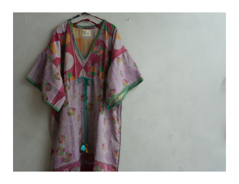 Kantha 老甘達洋裝*舊粉圈圈 5
