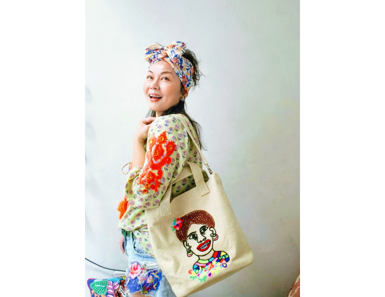 Tote bag 捲毛小孩 1