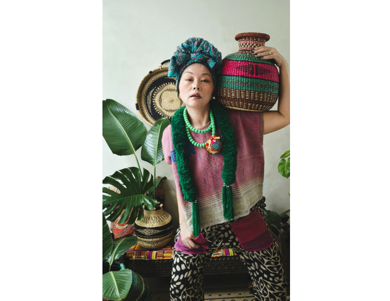 kantha 老甘達口袋褲*黑夜 3