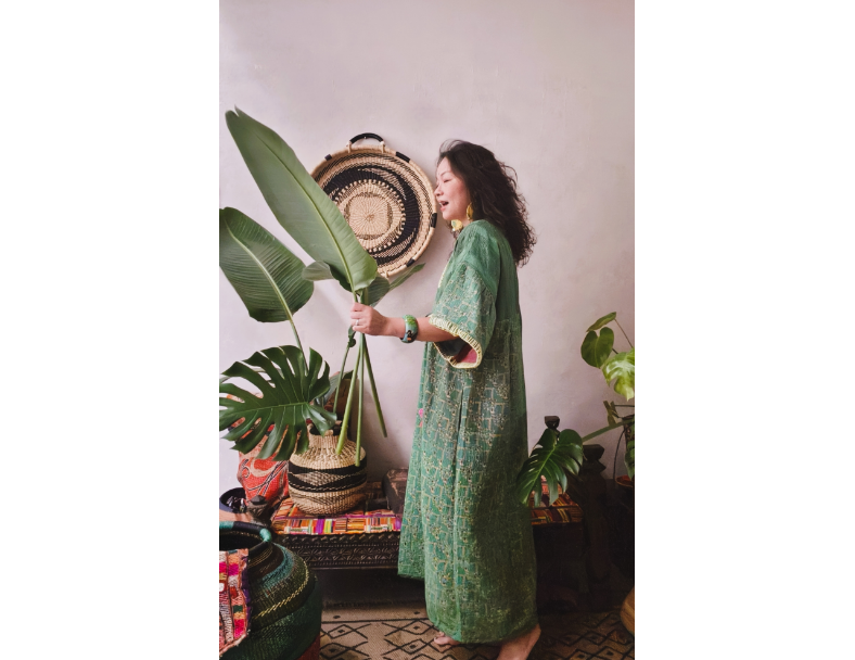 Kantha老甘達玫瑰長洋*純綠 7