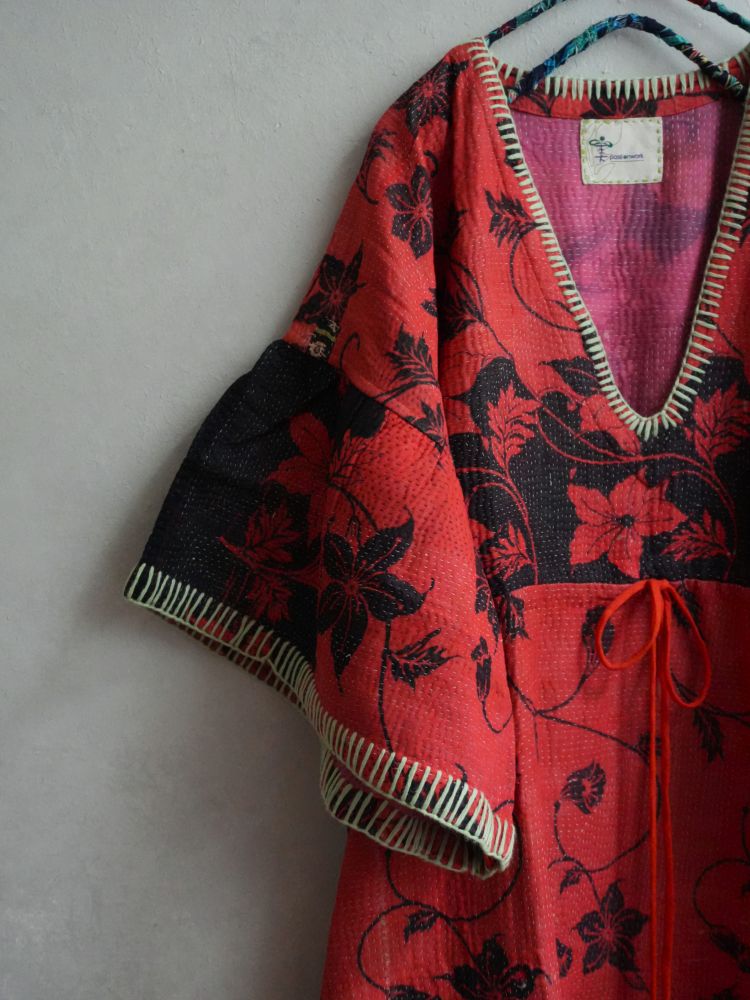 Kantha 老甘達洋裝*紅黑