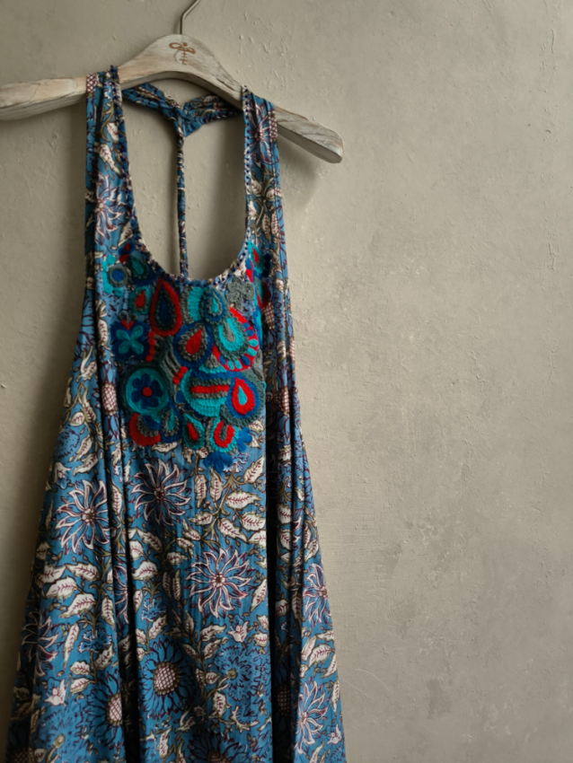 卡蜜拉袋子洋裝*藍 / BOHO SUMMER SALE
