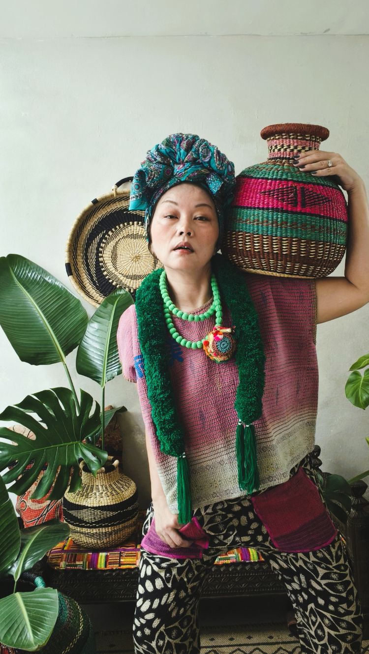 kantha 老甘達口袋褲*黑夜