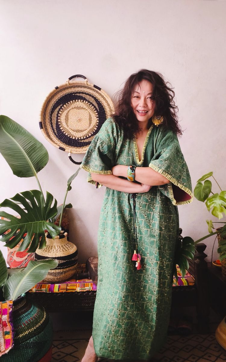 Kantha老甘達玫瑰長洋*純綠