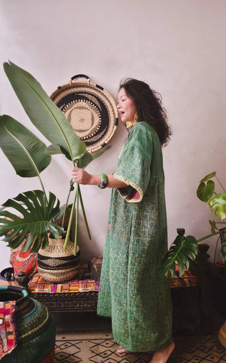 Kantha老甘達玫瑰長洋*純綠