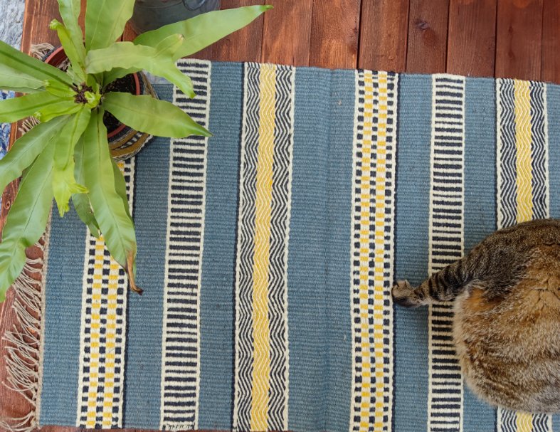 黃藍協奏曲.農莊毯 1