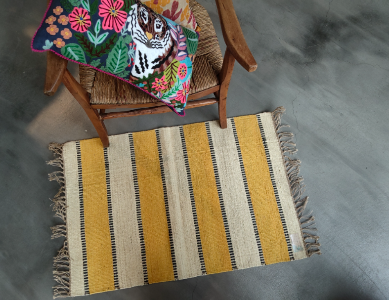 白油菜黃.農莊毯 1