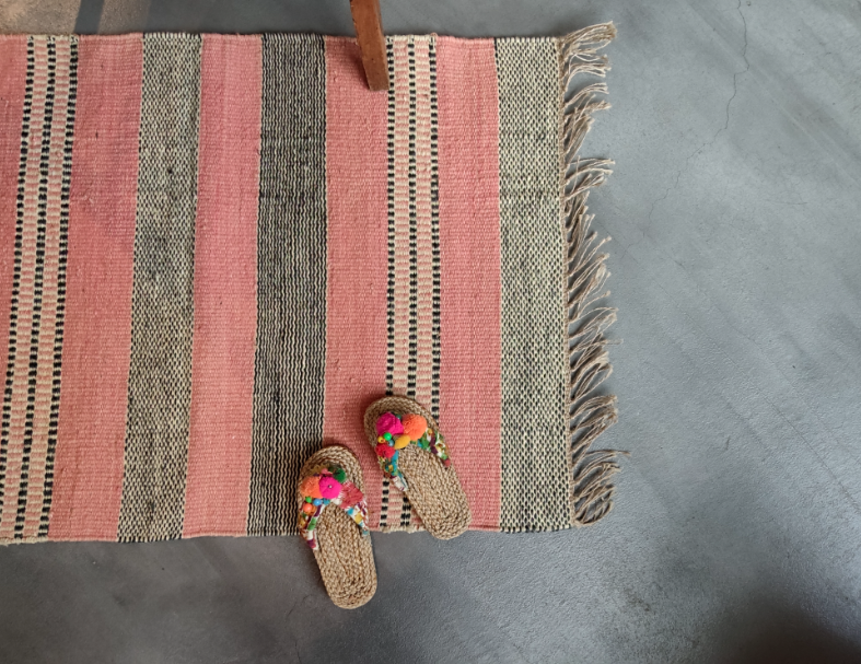 粉紅珊瑚橘.農莊毯 3