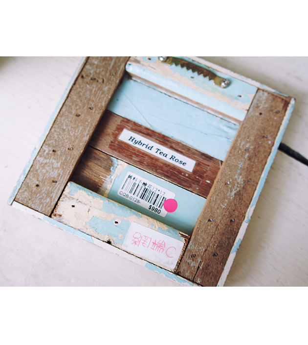 舊料手繪花版畫.B 4